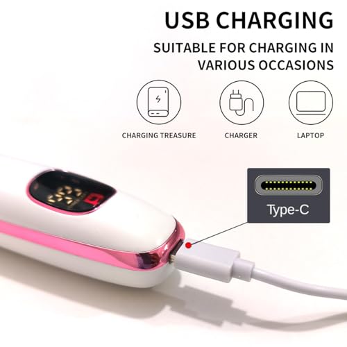 Image of Electric Razors for Women, Bikini Trimmer for Women 5 in 1 Body Shaver for Nose Hair Face Eyebrow Arms Legs Armpit Underarm Pubic Area, Replaceable Lady Facial Razor Painless USB Charge Female Gift