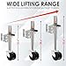 YOMILINK 1500 lbs Trailer Jack with Dual Wheel, Heavy Duty Swivel Boat Jack, 12