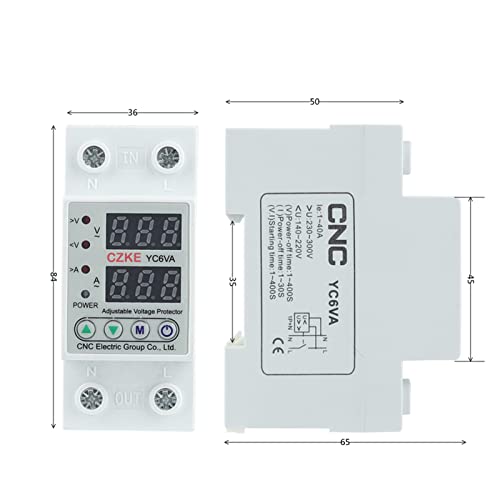 Double affichage limite sur courant pour protéger vos appareils AC 230V 63A - 4