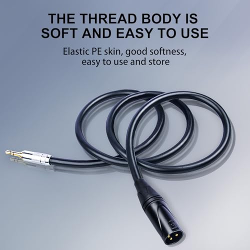 Cable XLR con conector 3.5mm macho, 2 m miniatura 4