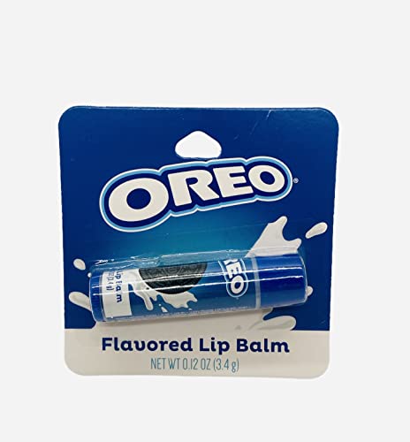 Taste Beauty (1) Stick Oreo Cookie Flavored Lip Balm Gluten Free - Blue Tube Carded - Net Wt. 0.12 oz