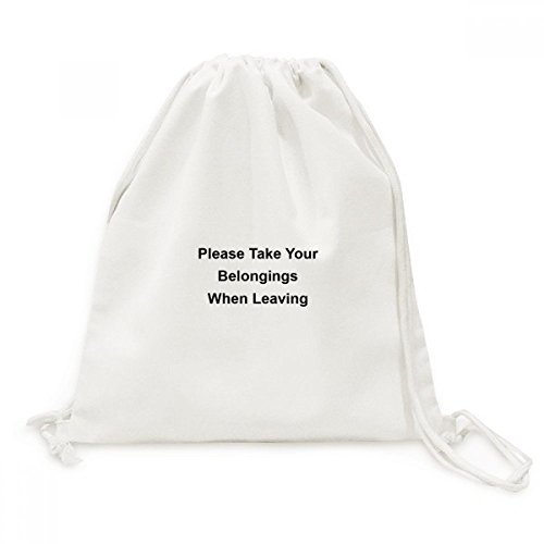 Sac cordon en toile noire avec fermeture rapide et design symbole