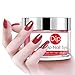Red Sparkle Dipping Powder (1 oz) Professional Nail Dip Powder French Nail Art Starter for Manicure Salon DIY at Home, Odor-Free, Long-Lasting, No Nail Lamp Needed (DIP 047)