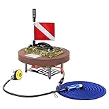 AQUAROBO 519 3 Hours Diving Ventilator, Portable Rechargeable Scuba Diving Tank, Waterproof Air Compressor Underwater Breathing System for Diving, Fishing