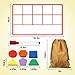 RAEQKS Large Magnetic Ten-Frame Set Math Manipulative Preschool Learning Shape Number Counting Games for Kids Montessori Educational Math Counters Toy for Elementary Kindergarten Homeschool Supplies