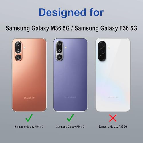 Image of amazon basics Back Case Cover for Samsung Galaxy M36 5G | Magnetic Case with Built-in Metal Ring | Supports Mag-Safe Charger, Wallet & Car Mount | Shockproof Hybrid PC + TPU | Black