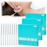 Ear Cleaner Sticky Pick, Sticky Ear Cleaning Sticks, Reusable Soft Spiral Head Adhesive Ears Wax Removal Kit, Gentle & Efficient Ears Curette for Adults (3 Boxes)