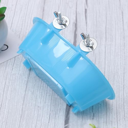 Image of POPETPOP Bird Bathing Tub for Birds Parrot Bathtub with Bottom Mirror Fun Bird Shower Pool for Parakeets and Munia Lightweight and Durable Design