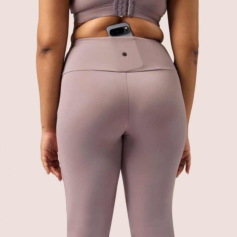 Image of BlissClub Women's Comfort Fit Mid Rise Ultimate Slit Flare Pants - Lite Tall |Above 5'5 | Stylish Slits | Stretchy | Comfortable | Back Pocket