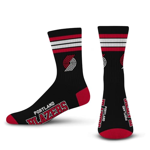For Bare Feet NBA SAN ANTONIO SPURS 4 Stripe Deuce Crew Sock Team Color Medium