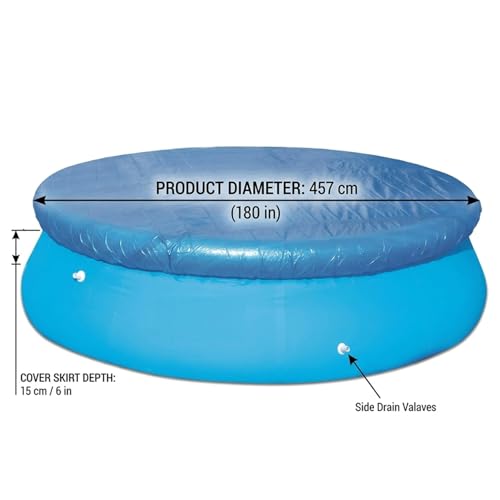 Bâche solaire de piscine imperméable avec ajustement sûr de 4,6 m