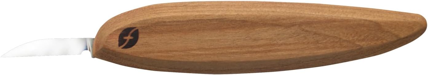 Pro Series Wood Carving Tools | 1 3/8 inch Detail Knife | Full Flat Grind 1095 Steel Blade| Ergonomic Knife, FP01