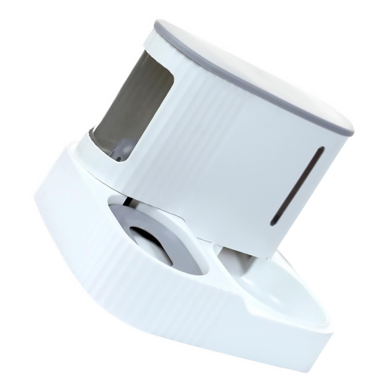 Happyyami Distributore Automatico di Cibo e Acqua per Cani, Ciotola Staccabile, Finestra Visiva, Serbatoio 3l per Crocchette, 0,85l per Casa Colore Casuale