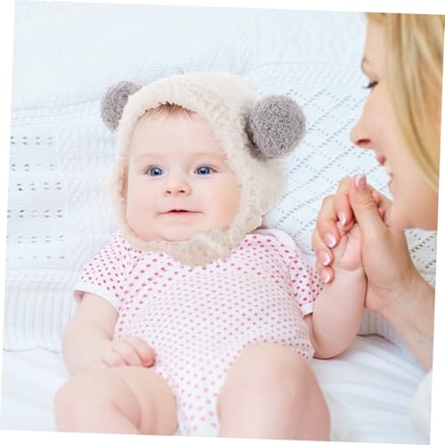 Gorro para bebés HHRFCS con protección de oídos para evitar frío y viento 4