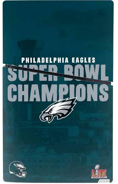 Skinit Decal Gaming Skin Compatible with PS5 Slim Digital Edition Bundle - Officially Licensed NFL Philadelphia Eagles Super Bowl LIX Champions Design
