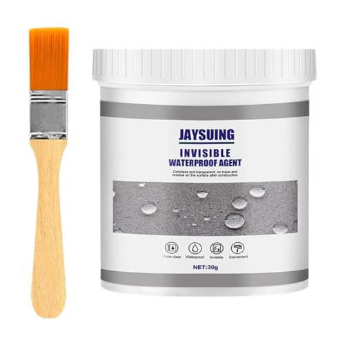 Agente sellador impermeable transparente aislante con pincel para grietas en repisas de ventana, inodoro y baño, 30g miniatura 1