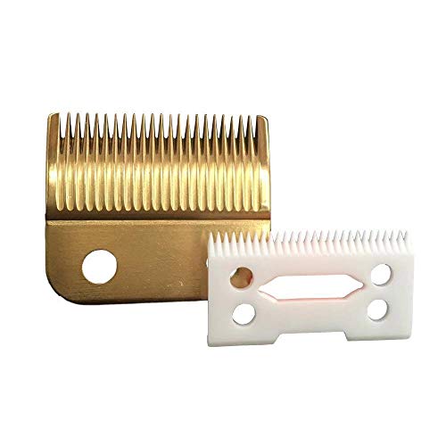 Double gold 2 Hole Standard Replacement Blade set for wahl senior corded/cordless (gold+white)