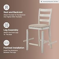 Signature Design by Ashley Counter Height Barstools, Set of 2, Farmhouse — image 9
