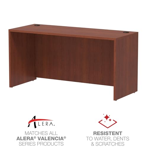 Alera Valencia 60 by 24 by 29-12-Inch Credenza Shell, Medium Cherry Frame/Top - Image 4