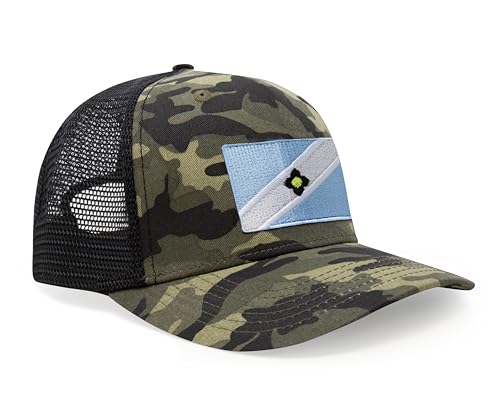 Image of International Tie City Hat for Men and Women, Adjustable Snapback Trucker Baseball Cap with Embroidered Patch