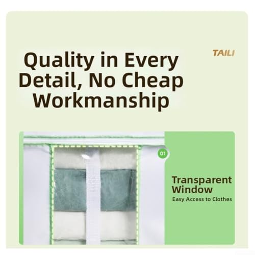 Boîte de rangement avec sac compression vêtements pliable M - 6