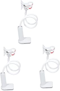 STOBOK Phone Mount 3pcs With White Spiral Supporting Store Cradle Office Stand Home Shelf Cellphone Holder Bedroom Kitchen Lazy Phone Desktop Base for Cell Cm Clip Phone Stand