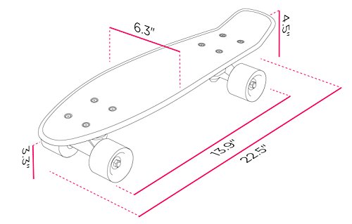 Streetsurfing Beachboard cruiser skateboard en polypropylène 22 - 3