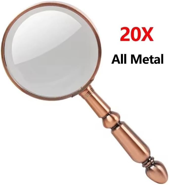 20X Portable Magnifier Retro Optical Magnifying Glass Repair Watch Jewelry Loupe
