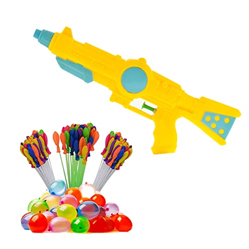 Image of Brown Leaf Toy Gun Holi Pichkari Water Gun Water Pistols Pichkari for Kids Holi Pool Party Fun Toys (1 Pichkari 10 Holi Cap)