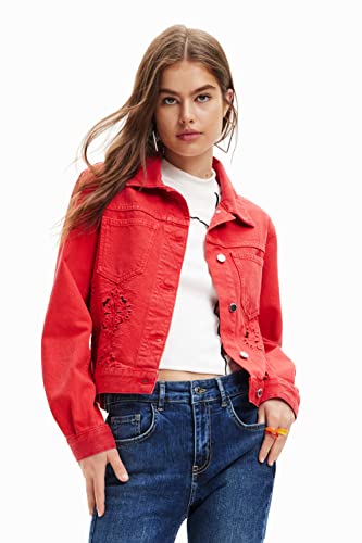 Desigual CHAQ_ENERO 3092 veste mi-saison rouge femme chic et décontractée
