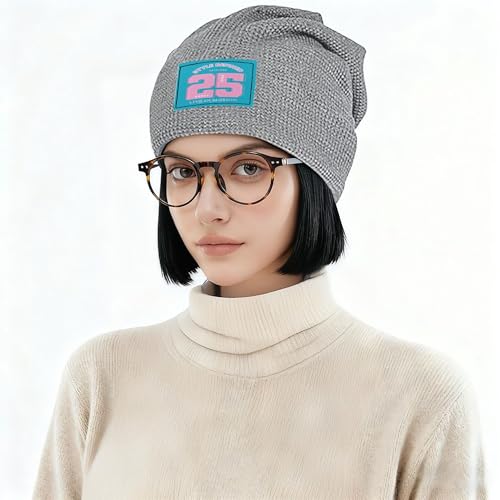 Bonnet à pompon doux en maille gaufrée doublé polaire de ski - 5