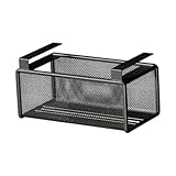 Baoblaze Küchenpapierhalter Papiertuchhalter Platz sparsamer Rollhandtuchkabinett für Kühlschrankgeschäft Gewerbebrauch hängen, Schwarz Horizontal