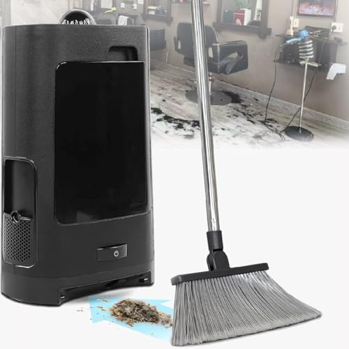 XUXIAO Hairdressing Salon Vacuum Cleaner, 2.7L Touchless Stationary Vacuum Broken Hair Cleaning Machine, Powerful Induction Vacuum Cleaner Electric Barbershop Trash Can