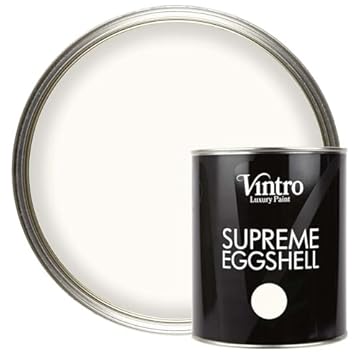 Vintro Paint | Satin Furniture Paint | Off-White | Wood | Trim | Metal | Eggshell Finish | 1 Litre (Nymph)