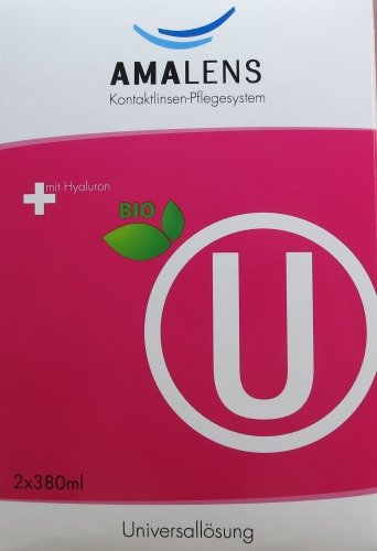 Preisvergleich Produktbild AMA Lens U bio Kontaktlinsen-Pflegesystem 2 x 380ml