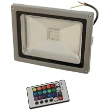 Merry Tools 773133 LED Flood Light RGB Color W Remote Control 30Watt