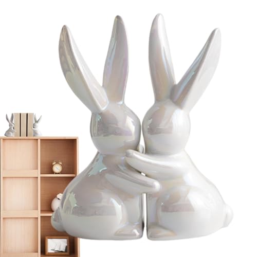 Serre-livres décoratif en forme de lapin pour rangement de bibliothèque