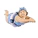 Produktbild UniqueGift Humorvolle Fat Beach Lady mit Rettungsring  Lustige Plump Beauty Bather Figur  Toilette Badezimmer Ensuite Dekor Ornament