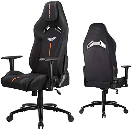 Gaming Chair, Acethrone Ergonomic PC Video Gaming Chairs Snug Desk Chair, Massive and Tall Reclining Workplace Chair for Teenagers and Adults (Black)