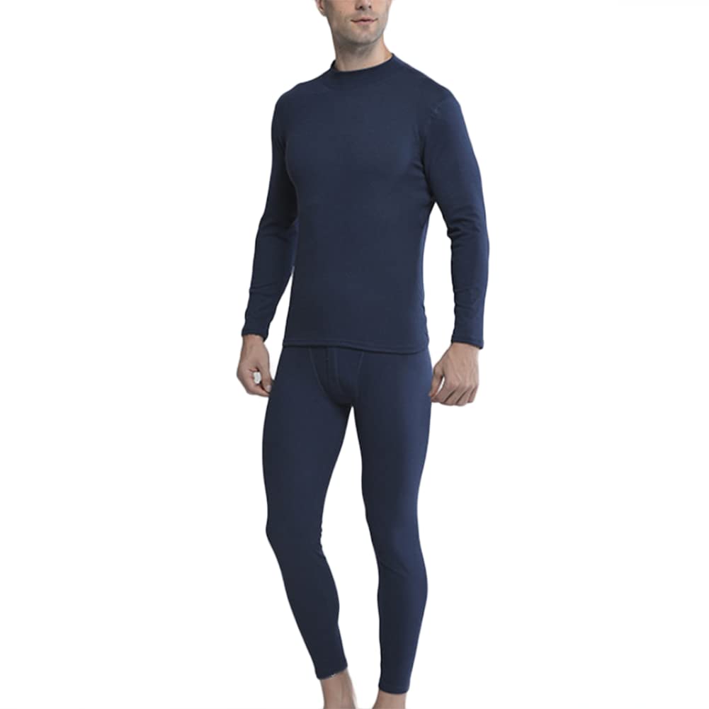 Ropa Interior Térmica para Hombre largos ultra suaves, capas base cálidas con forro polar para clima frío para Ski Montaña Esquí Running L-4XL