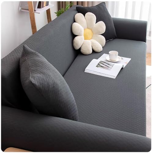 100% Funda Impermeable Sofa, Funda Sofá 1 2 3 4 Plazas, Protector De Muebles Para Perros, Protector Sofa Para Gatos Arañazo Y Perros Mascotas, Antideslizante Antimanchas(Dark gray,90CM-140CM)