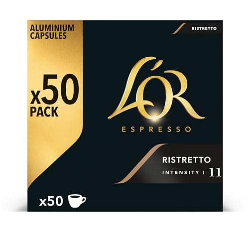 LOR L espresso ristretto capsules 50_pc 260_gr pour amateurs de café sélectionné - Paquet de 50 capsules