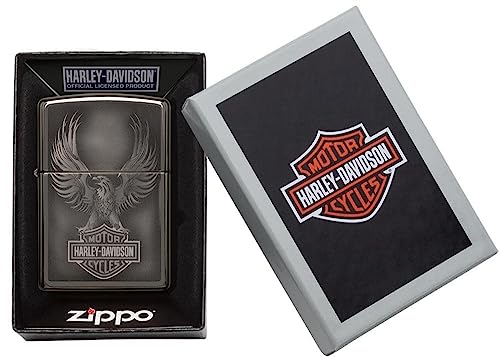 Encendedor Zippo clásico Silver modelo Black Ice miniatura 4