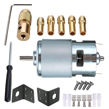 KeepItSecret 555 DC Motor 12000rpm High Speed Screw Hardwere, Mounting Clamp with Hand Drill Chuck set for DIY Projects (B0CG61T7P1) Amazon Price History, Amazon Price Tracker