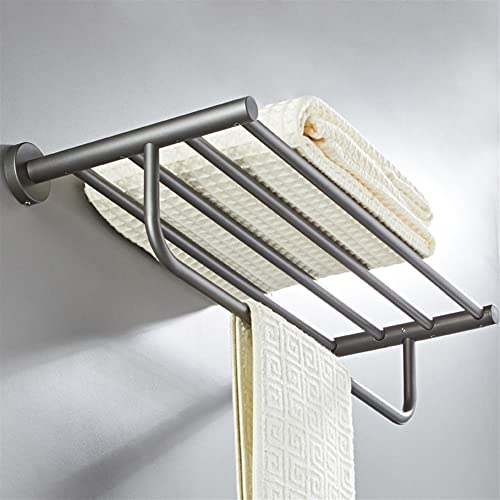 Porte-serviettes en laiton massif au fini étoilé pour salle de bain chic