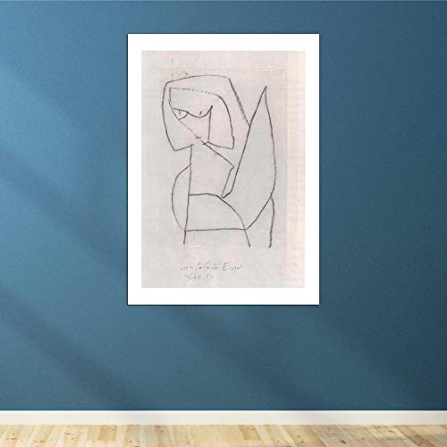 Impression d'art Paul Klee Zweifelnder Engel grand format mat encadré - 4