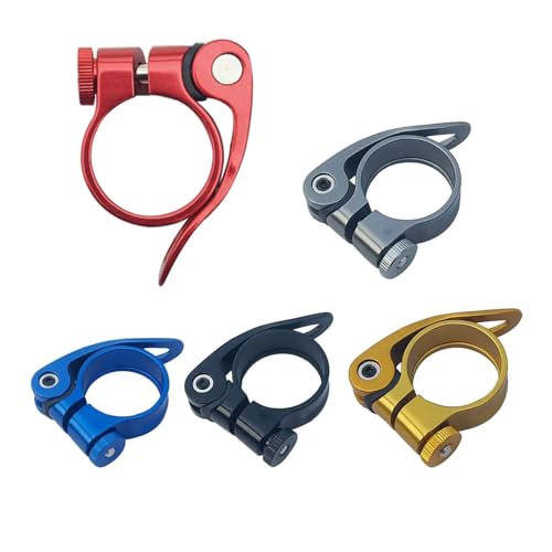 Collier de serrage de selle en alliage d'aluminium doré robuste - 4
