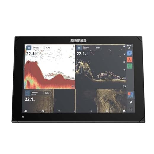 Simrad NSX 3012 - Chartplotter Fish Finder (No Transducer) with C-MAP DiscoverxCharts, Black