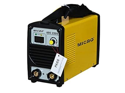 MICRO ARC-250 MOSFET Type Inverter Arc Welding Machine with Standard Accessories, Single Phase 230 Volts, 250A Colour Blue/Yellow