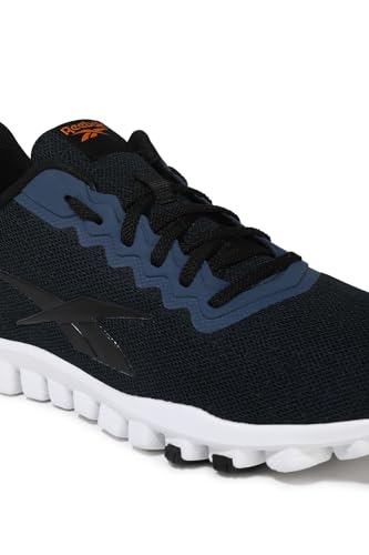 Image of REEBOK Men Synthetic Flex O Astro Training Shoes Noble Grey MET - Black - Nacho UK-9